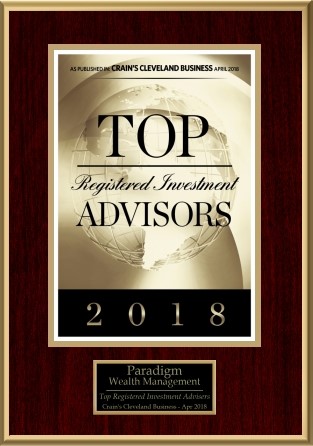 Paradigm Wealth Management was named among the top Registered Investment Advisors in 2018.